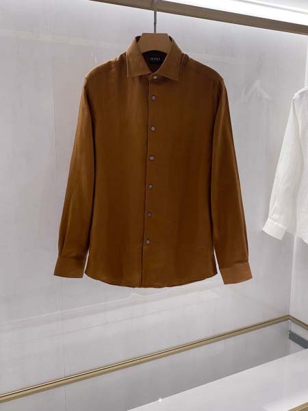 2025年12月30日新作Zegnaシャツ秋冬高級品/DM工...