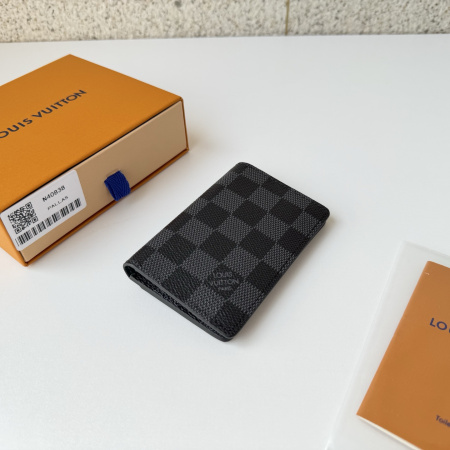 2026年1月12日新作高品質Louis Vuitton財布N40838， Damier Graphite  11.1× 7.5 cm /GQ工場
