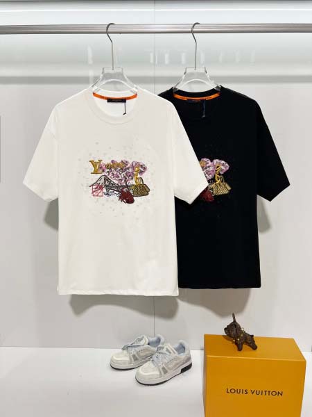 2026年1月23日新作Louis vuitton半袖 tシャツ高品質人気商品/誕生日プレゼント/FF工場