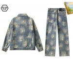 2026年1月8日PHILIPP PLEIN 新作デニムの上下スーツ人気商品/TY工場