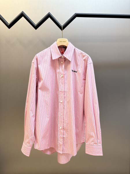 2026年1月23日新作Miu Miuシャツ高品質人気商品/...