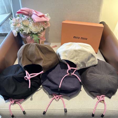 2026年3月22日入荷早春新作MiuMiu帽子／野球帽ファッション/誕生日プレゼント/贈り物 HT工場