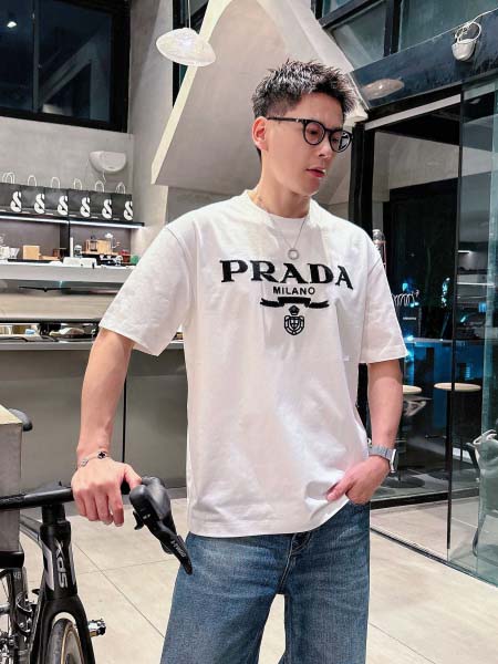 2026年3月31日入荷新作Prada半袖Tシャツ春夏高品質超厳選★入手困難/LD工場