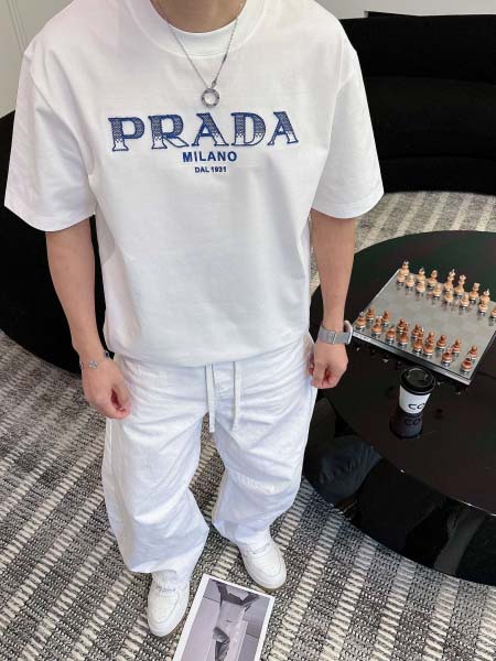 2026年3月31日入荷新作Prada半袖Tシャツ春夏高品質超厳選★入手困難/LD工場