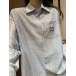 2026年3月6日入荷早春新作 Miumiuシャツ女性用ファッション/誕生日プレゼント/贈り物 can工場