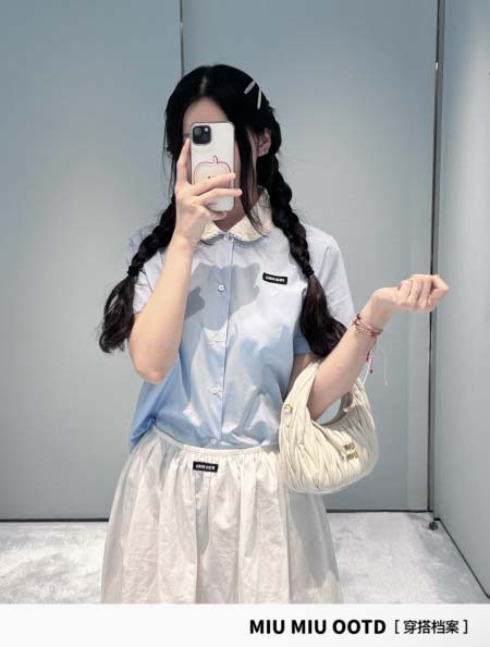 2026年3月9日入荷早春新作 Miumiuシャツ女性用ファ...