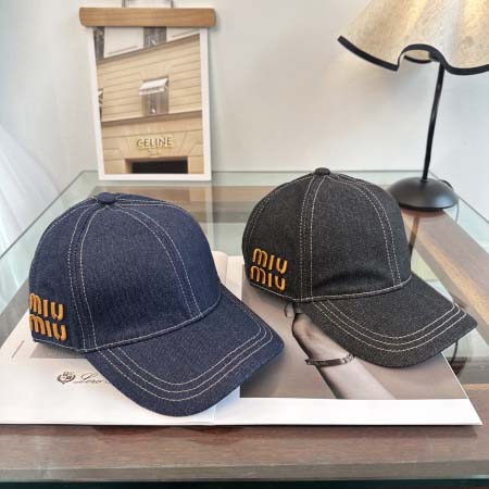2026年3月22日入荷早春新作MiuMiu帽子／野球帽ファ...
