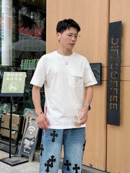 2026年3月31日入荷新作Prada半袖Tシャツ春夏高品質...