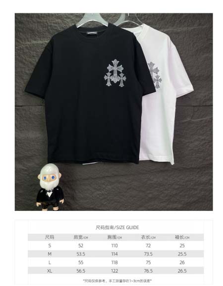 2026年4月13日春夏入荷新作Chrome Hearts短袖Tシャツ人気商品/BG工場