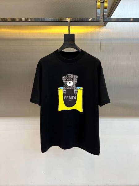 2026年4月16日新作FENDI半袖 tシャツ高品質/誕生日プレゼント/FF工場M-3XL