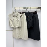 2026年4月4日入荷春夏新作Pradaセット 上下 高級品復刻 女性服 KL工場