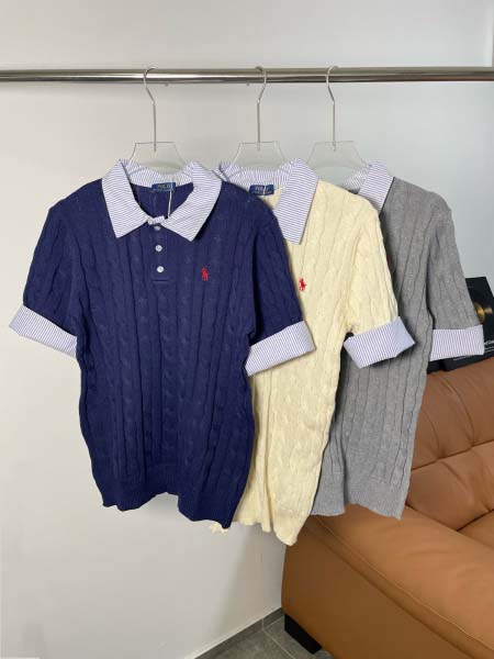 2026年4月22日新作Ralh Laurenニットの半袖高...