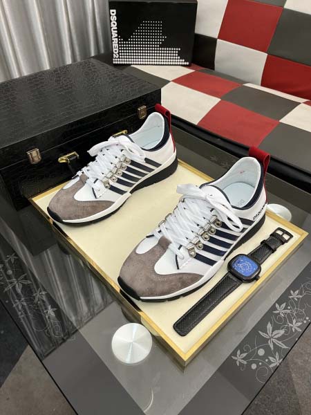 2026年5月8日入荷新品Dsquared2カジュアルシューズ/スニーカー｜メンズ靴人気本革製ギフト/誕生日/TL工場