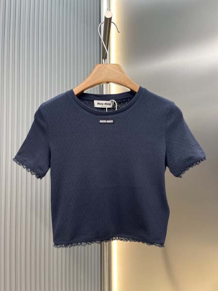 2026年6月16日春夏新作MIUMIU半袖 tシャツ高品質...
