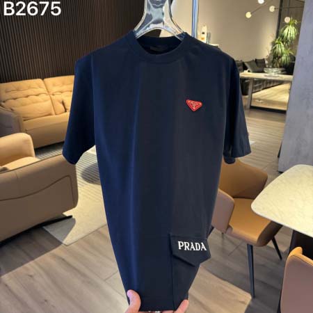 2026年6月23日春夏新作Prada半袖 tシャツ高品質人...