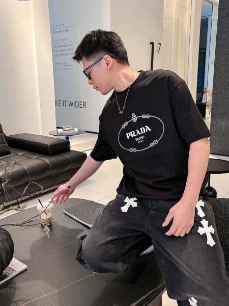 2026年6月25日春夏新作Prada半袖 tシャツ高品質人...