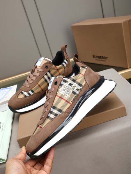 2026年7月3日入荷新品Burberryカジュアルシューズ/スニーカー｜メンズ靴人気本革製ギフト/誕生日/TL工場