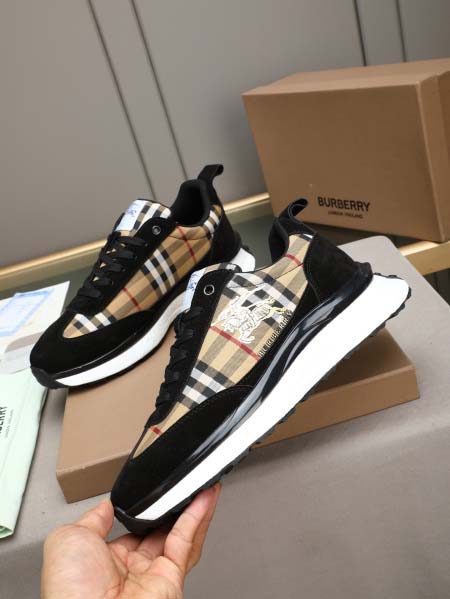 2026年7月3日入荷新品Burberryカジュアルシューズ/スニーカー｜メンズ靴人気本革製ギフト/誕生日/TL工場