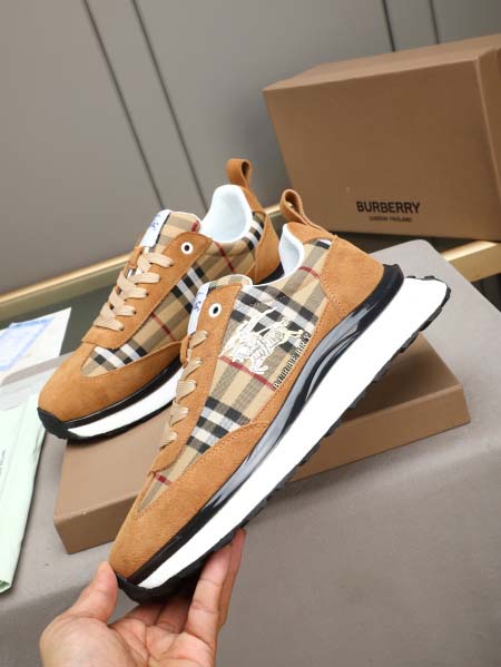 2026年7月3日入荷新品Burberryカジュアルシューズ/スニーカー｜メンズ靴人気本革製ギフト/誕生日/TL工場