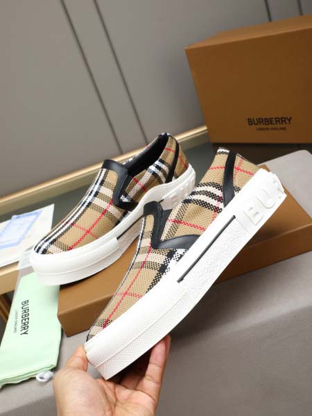 2026年7月6日入荷新品Burberryカジュアルシューズ/スニーカー｜メンズ靴人気本革製ギフト/誕生日/TL工場