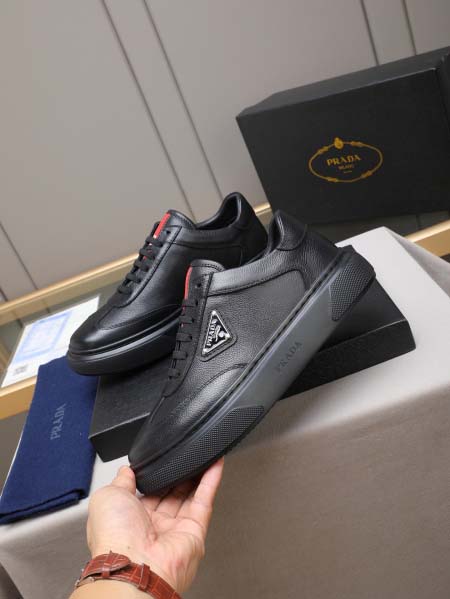 2026年7月7日入荷新品Pradaカジュアルシューズ/スニーカー｜メンズ靴人気本革製ギフト/誕生日/TL工場