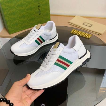 2026年7月13日入荷新品Gucciカジュアルシューズ/スニーカー｜メンズ靴人気本革製ギフト/誕生日/TL工場