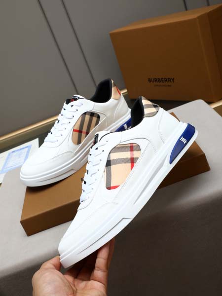 2026年7月16日入荷新品Burberryカジュアルシューズ/スニーカー｜メンズ靴人気本革製ギフト/誕生日/TL工場