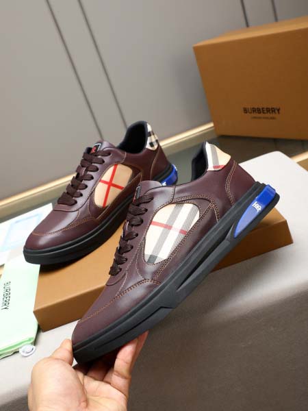 2026年7月16日入荷新品Burberryカジュアルシューズ/スニーカー｜メンズ靴人気本革製ギフト/誕生日/TL工場