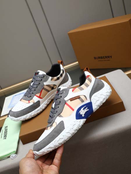 2026年7月16日入荷新品Burberryカジュアルシューズ/スニーカー｜メンズ靴人気本革製ギフト/誕生日/TL工場