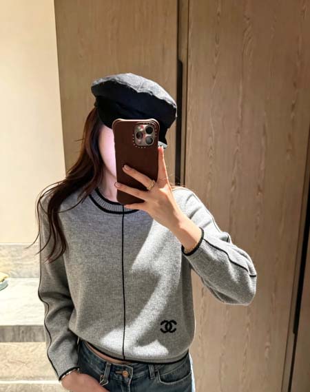 2026年10月15日入荷秋冬新作Chanel長袖女性用ファ...