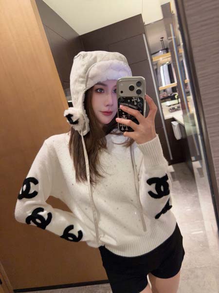 2026年10月15日入荷秋冬新作Chanelニット女性用フ...