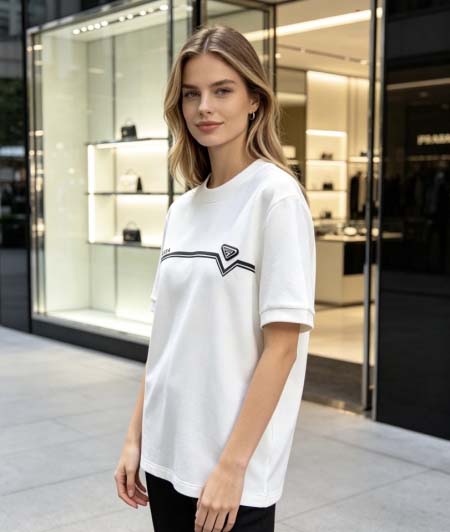 2026年10月26日入荷秋冬新作Prada半袖Tシャツ高級...